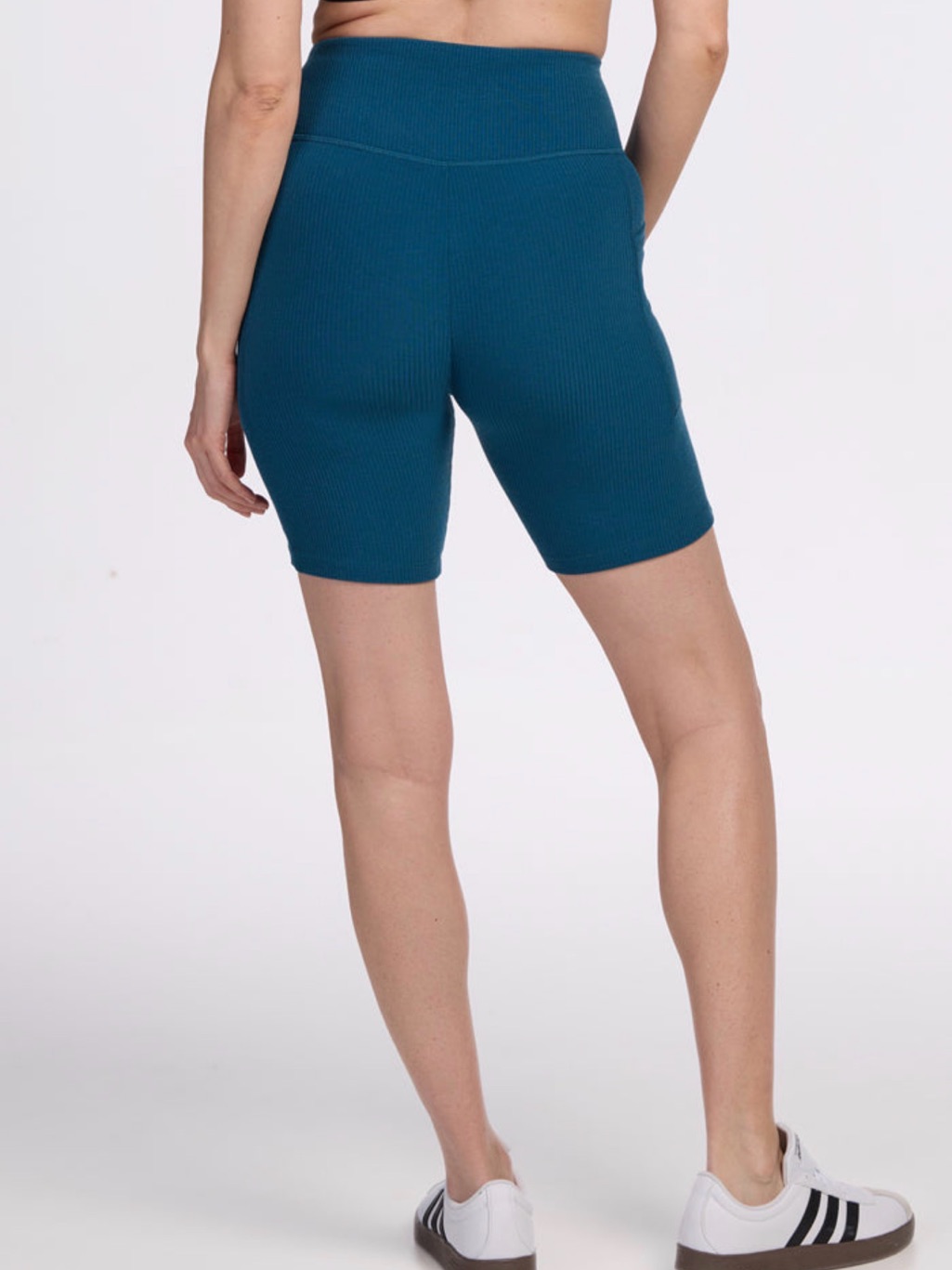 New Woolx Miley Merino Wool Ribbed Bike Shorts, Size Xsm, Moroccan Blue — image 4 of 8